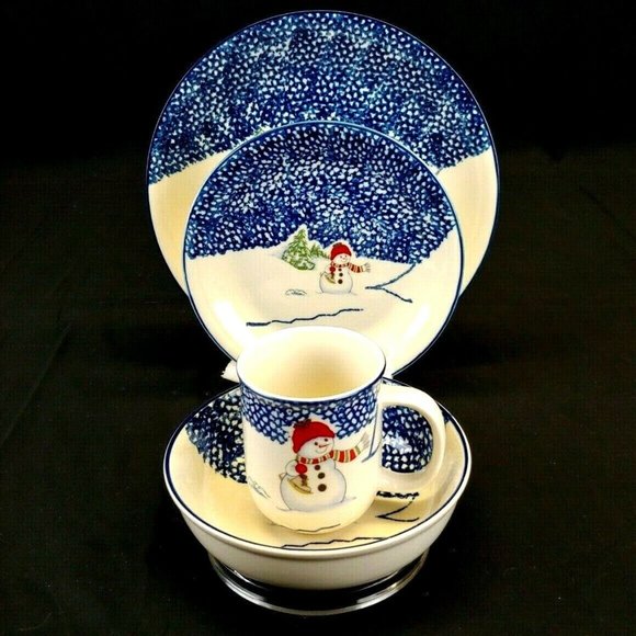 Thompsen Pottery China Other - Thompsen Pottery China - "Snowman" Large set.